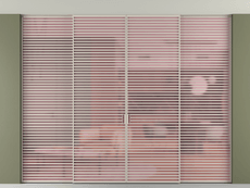 Перегородка Формато внутри проёма скрытое крепление в потолок 4 створки