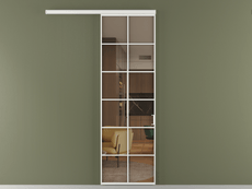 Перегородка Formato вдоль стены 1 створка