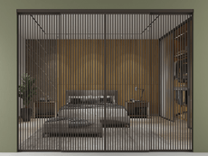 Перегородка Формато внутри проёма 4 створки