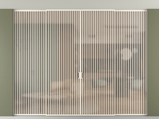 Перегородка Формато внутри проёма скрытое крепление в потолок 4 створки