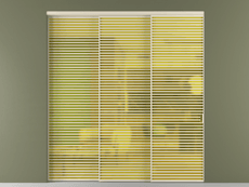 Перегородка Формато внутри проёма 3 створки с синхронным механизмом