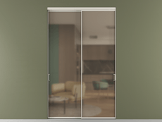 Перегородка Формато внутри проёма 2 створки