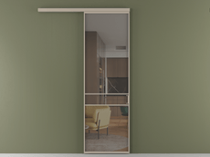 Перегородка Формато вдоль стены 1 створка