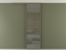 Перегородка Формато вдоль стены на потолок 1 створка