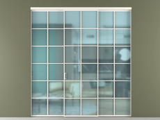 Перегородка Формато внутри проёма 3 створки