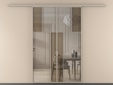 Перегородка Mosaic вдоль стены двустворчатая