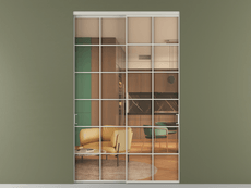 Перегородка Формато внутри проёма 2 створки