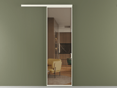 Перегородка Формато вдоль стены 1 створка