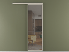 Перегородка Formato вдоль стены 1 створка