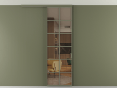 Перегородка Формато вдоль стены на потолок 1 створка