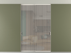 Перегородка Формато внутри проёма скрытое крепление в потолок 2 створки