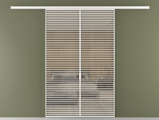 Перегородка Формато вдоль стены 2 створки