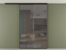 Перегородка Formato вдоль стены на потолок телескопик синхро 2