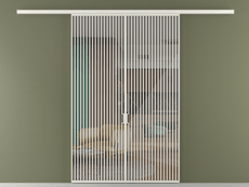 Перегородка Формато вдоль стены 2 створки