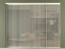 Перегородка Формато внутри проёма 4 створки с синхронным механизмом