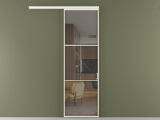 Перегородка Formato вдоль стены 1 створка