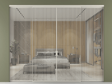 Перегородка Формато внутри проёма 4 створки