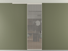 Перегородка Formato вдоль стены на потолок 1 створка