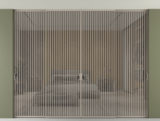 Перегородка Формато внутри проёма скрытое крепление в потолок 4 створки