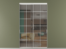 Перегородка Формато внутри проёма 2 створки