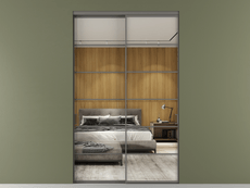 Перегородка Формато внутри проёма 2 створки