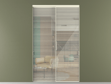 Перегородка Формато внутри проёма 2 створки