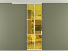 Перегородка Формато вдоль стены на потолок 1 створка