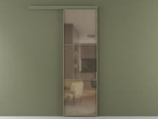 Перегородка Формато вдоль стены 1 створка