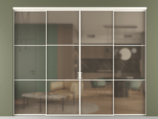 Перегородка Formato внутри проёма 4 створки