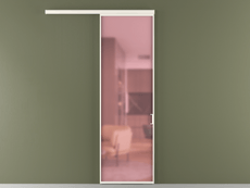 Перегородка Formato вдоль стены 1 створка