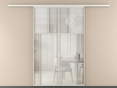 Перегородка Мозаик вдоль стены 2 створки