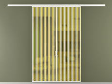 Перегородка Формато вдоль стены 2 створки