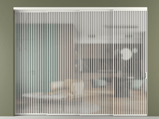 Перегородка Формато внутри проёма 4 створки с синхронным механизмом