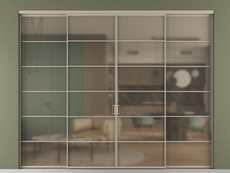 Перегородка Формато внутри проёма 4 створки