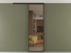 Перегородка Формато вдоль стены на потолок 1 створка