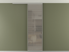 Перегородка Формато вдоль стены на потолок 1 створка