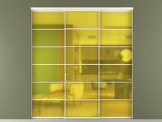 Перегородка Formato внутри проёма 3 створки