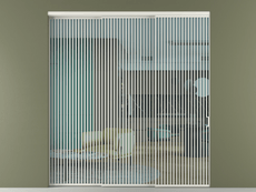 Перегородка Formato внутри проёма 3 створки с синхронным механизмом