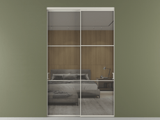 Перегородка Formato внутри проёма 2 створки