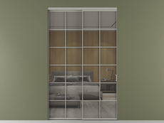 Перегородка Формато внутри проёма 2 створки