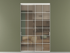 Перегородка Формато внутри проёма 2 створки