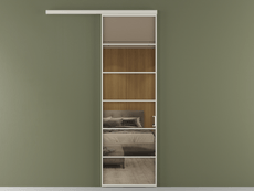 Перегородка Формато вдоль стены 1 створка