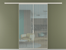 Перегородка Formato вдоль стены 2 створки