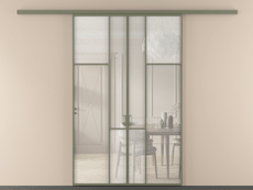 Перегородка Мозаик вдоль стены 2 створки