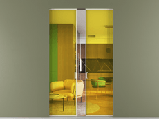 Перегородка Formato скрытый пенал 2 створки