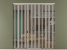 Перегородка Формато внутри проёма 3 створки