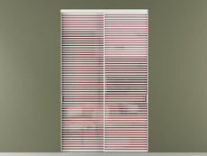 Перегородка Formato внутри проёма 2 створки