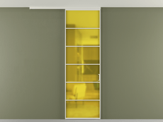 Перегородка Формато вдоль стены на потолок 1 створка