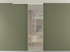 Перегородка Формато вдоль стены на потолок 1 створка