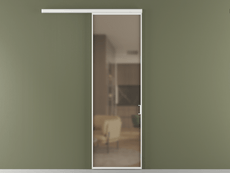 Перегородка Формато вдоль стены 1 створка